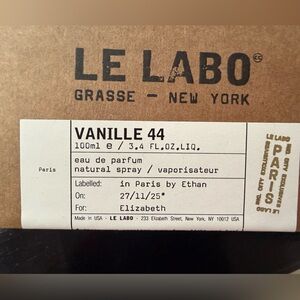 LE LABO VANILLE 44 - PARIS CITY SCENT - 100ML